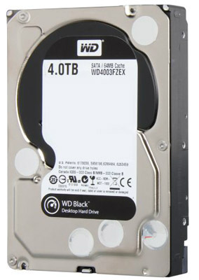 HD SATA3 3,5 pol. 4TB WD Black WD4003FZEX 64MB cache