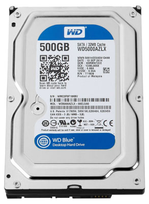 HD 500 GB WD Blue WD5000AZLX 7200RPM 32MB 6GB/s