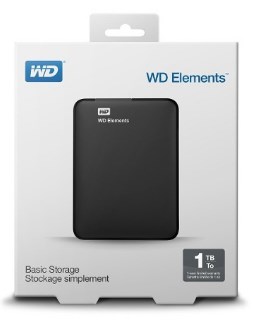 HD 1TB externo porttil WD Basic Storage Elements USB3