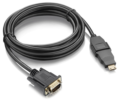 Cabo HDMI mini HDMI 1.4v p/ VGA, Multilaser WI268, 3m