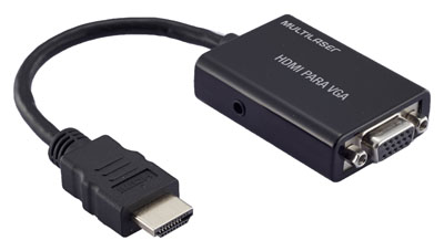 Conversor HDMI p/ VGA Multilaser WI293 c/ udio