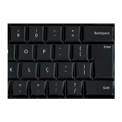 Teclado sem fio Microsoft Wireless 850 ABNT2 USB