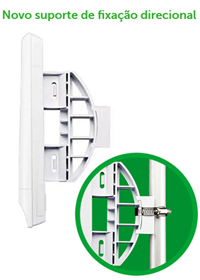 Roteador CPE 5GHz Intelbras WOM 5A MIMO 16DBi 300 Mbps