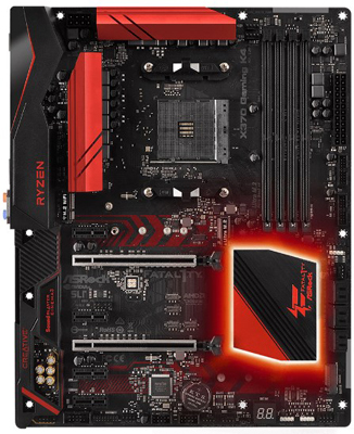 Placa me Asrock X370 Gaming K4 DDR4 p/ AMD AM4 Ryzen 