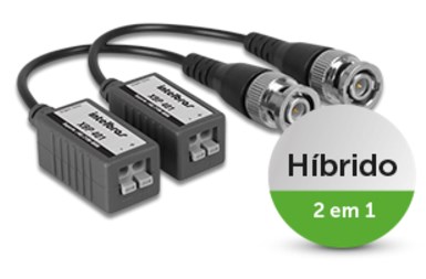 Conversor balun Intelbras XBP 401 HD coaxial par tran