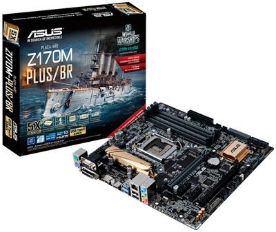 Placa me Asus Z170M-PLUS/BR LGA-1151 DDR4 VGA HDMI DVI