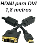 Cabo HDMI v.1.4 p/ DVI (dual) Tblack 1,8m 3D c/ filtro