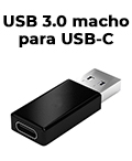 Adaptador USB 3.0 macho p/ USB-C 3.1 fmea Tblack2