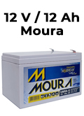 Bateria estacionria VRLA Moura 12MVA-12 12VDC 12Ah