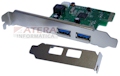 Placa PCI-e com 2 portas USB 3.0 LeaderShip 4083#98