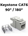 Conector keystone CAT6 Furukawa T567A/B 90/180 branco2