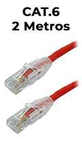 Patch Cord U/UTP GigaLan GreenCAT6 CM-T568A/B 2m verm