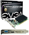 Placa vdeo EVGA Geforce 8400GS 512MB DDR3 VGA DVI HDMI