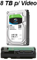 HD 8TB, 256MB Seagate Skyhawk ST8000VX0022 p/ vdeo#100