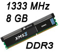 Memria 8 GB 1333MHz PC3-10600 DDR3, Corsair XMS3