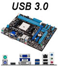 Placa me Asus A55M-A/USB3 p/ AMD FM2 VGA HDMI DVI