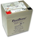 Bateria Power de 12V, 5Ah 89,5 x 69 x 106 mm conector A