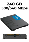 HD SSD 240GB Crucial BX500 500/540 MB/s CT240BX500SSD1