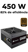 Fonte ATX 450W Corsair CV450 80 plus bronze 