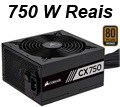 Fonte ATX 750W reais Corsair CX750 CP-9020123-WW 80Plus