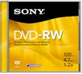 Mdia DVD-RW Sony 4.7GB 120 min at 2x DMW47R2