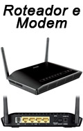 Roteador, modem ADSL2+ D-Link DSL-2740E N300 24/300Mbps