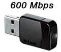 Adaptador USB rede WiFi D-LINK DWA-171 AC600 Dual Band