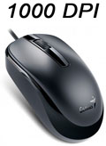 Mouse Genius DX-120 3 botes c/ roller, 1000 dpi, USB 