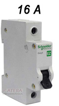 Disjuntor Schneider Electric  EZ9F33116, 16A X 1 polo