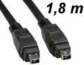 Cabo FireWire (IEEE 1394) 4X4 de 1,8 M Fire Wire 11202