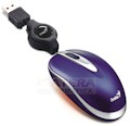 Mini mouse azul Genius TravelerPro USB/PS2 fio retrtil