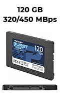 SSD 120GB Patriot Burst Elite 7mm SATA III 320/450 MBps