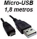 Cabo USB micro-USB PlusCable PC-USB1804 1,8m V8