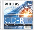 CD-R Virgem gravvel Philips 700 MB 52X CD7D5NS01