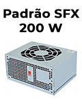 Fonte 200W padro SFX verso 3,21 K-Mex PP-200RNG 