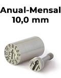 Datadores para moldes plsticos - Anual-Mensal 10,0 mm