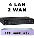 Roteador com fio Cisco RV340 4 LAN Giga, 2 Wan Giga