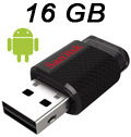 Pendrive 16GB Sandisk Dual USB Ultra p/ PC e Android