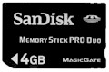 Memory Stick PRO Duo de 4GB Sandisk MagicGate p/ Sony