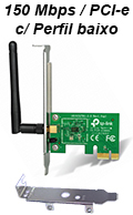 Adaptador PCI-e TP-Link TL-WN781ND 150Mbps Wireless