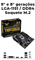 Placa me Asus TUF B360m-plus Gaming/br LGA-1151