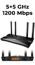 Roteador TP-Link Archer AX10 AX1500 Wi-Fi 6 5+5GHz 120M2