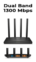 Roteador Wi-Fi TP-Link Archer C6 Mesh Gigabit AC13002