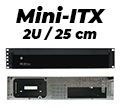 Gabinete rack 19 pol. 2U 3Etec mini ITX 25cm#100