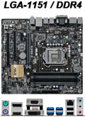 Placa me Asus B150M-C-BR LGA-1151 DDR4 VGA HDMI DVI DP2