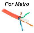 Cabo Furukawa cat 6 4 pares p/ metro 1Gb/s 600MHz verm