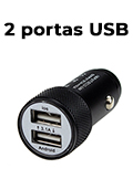 Carregador veicular Roxline c/ 2 portas USB 5V 2.1A /1A#100