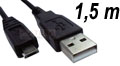 Cabo micro USB 5 pinos c/ 1,5 m, USB 2.0 Roxline 90215#98