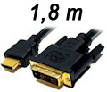 Cabo DVI para HDMI Comtac 9106 1080 dpi com 1,8 m1
