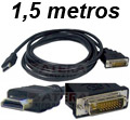 Cabo HDMI macho p/ DVI-D macho Labramo 11339 1,5 m2